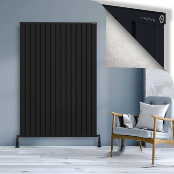 Radiva - Obi Dekoratif Alüminyum Radyatör 1800x1204 Siyah