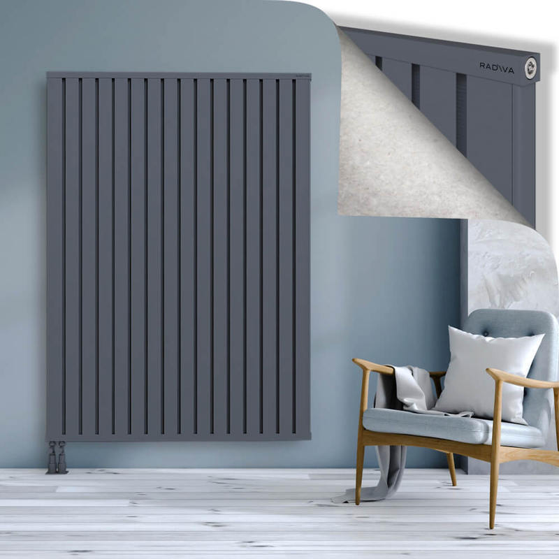 OBI Dekoratif Alüminyum Radyatör 1800x1284 Antrasit