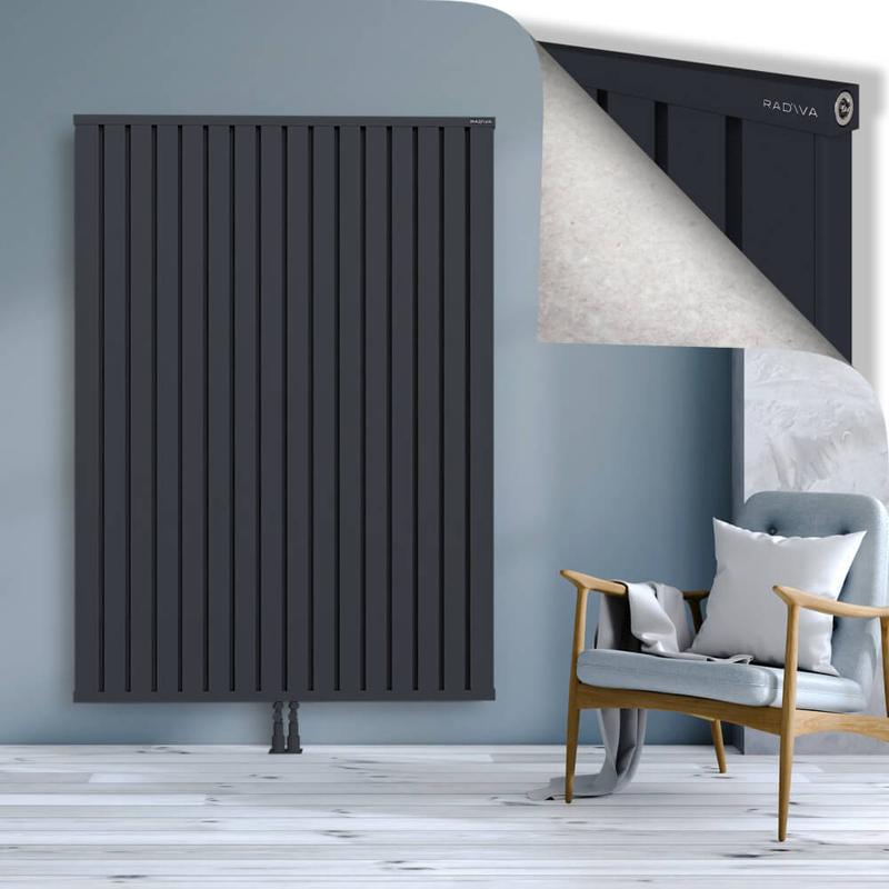 OBI Dekoratif Alüminyum Radyatör 1800x1284 Koyu Antrasit