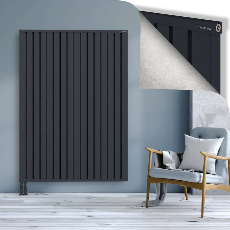 OBI Dekoratif Alüminyum Radyatör 1800x1284 Koyu Antrasit