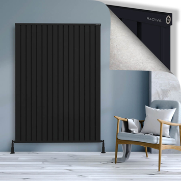 Radiva - Obi Dekoratif Alüminyum Radyatör 1800x1284 Siyah