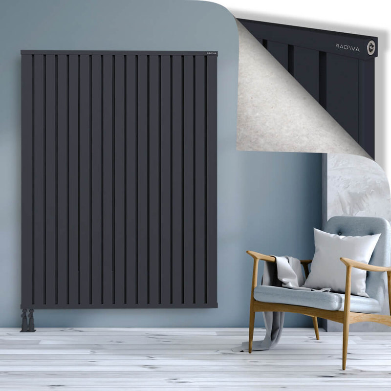 OBI Dekoratif Alüminyum Radyatör 1800x1364 Koyu Antrasit