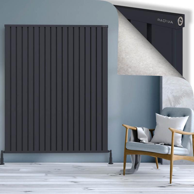 OBI Dekoratif Alüminyum Radyatör 1800x1444 Koyu Antrasit