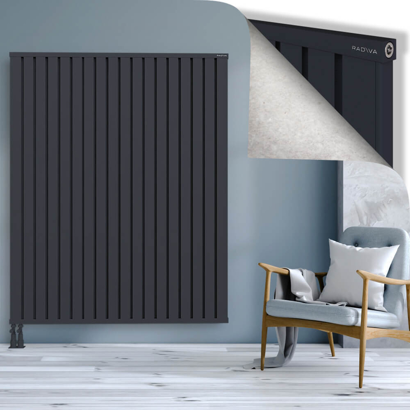 OBI Dekoratif Alüminyum Radyatör 1800x1444 Koyu Antrasit