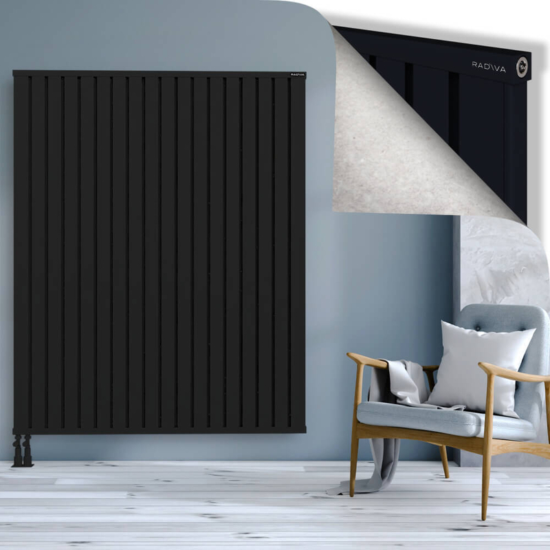 OBI Dekoratif Alüminyum Radyatör 1800x1444 Siyah