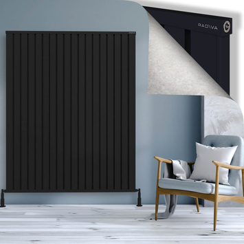 Radiva - Obi Dekoratif Alüminyum Radyatör 1800x1444 Siyah