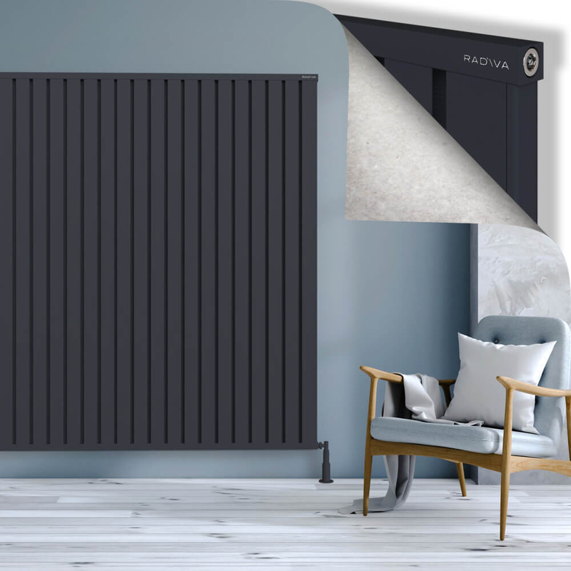 OBI Dekoratif Alüminyum Radyatör 1800x1684 Koyu Antrasit