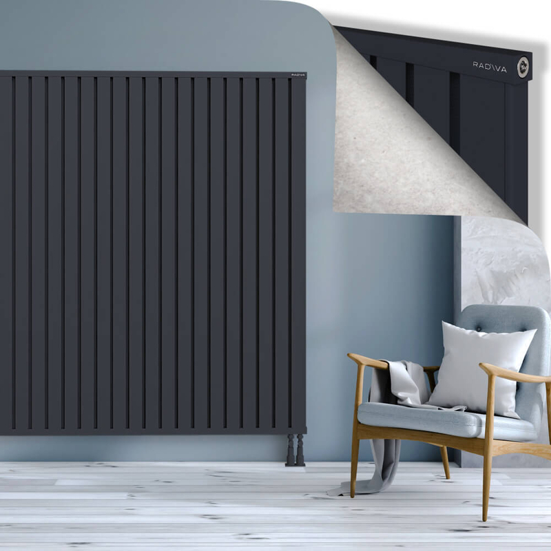 OBI Dekoratif Alüminyum Radyatör 1800x1684 Koyu Antrasit