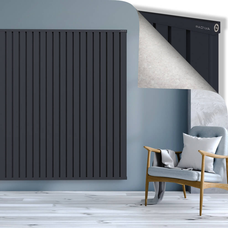 OBI Dekoratif Alüminyum Radyatör 1800x1764 Koyu Antrasit