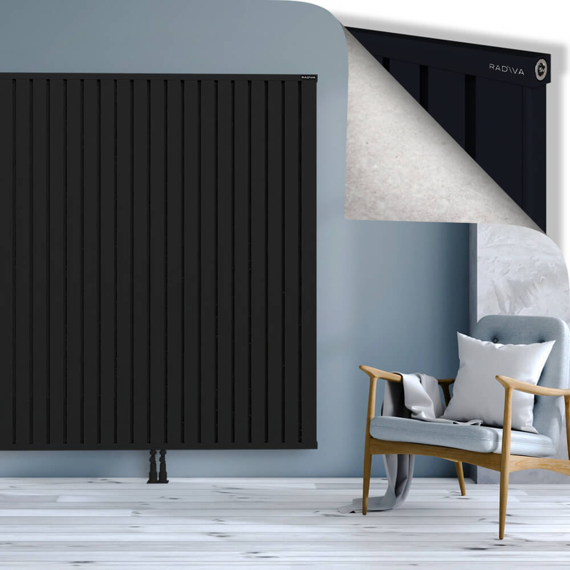 OBI Dekoratif Alüminyum Radyatör 1800x1764 Siyah