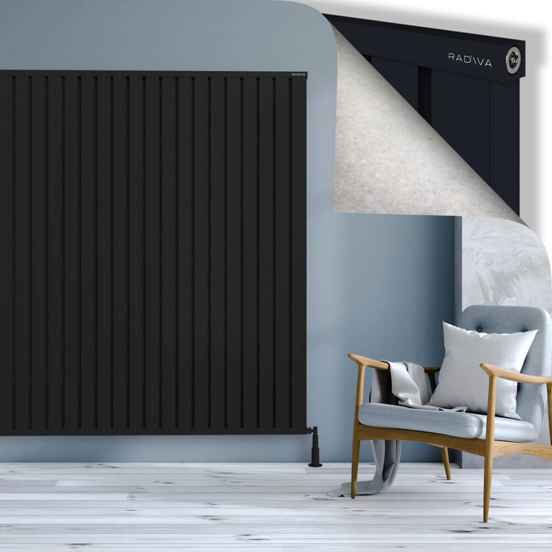 OBI Dekoratif Alüminyum Radyatör 1800x1924 Siyah