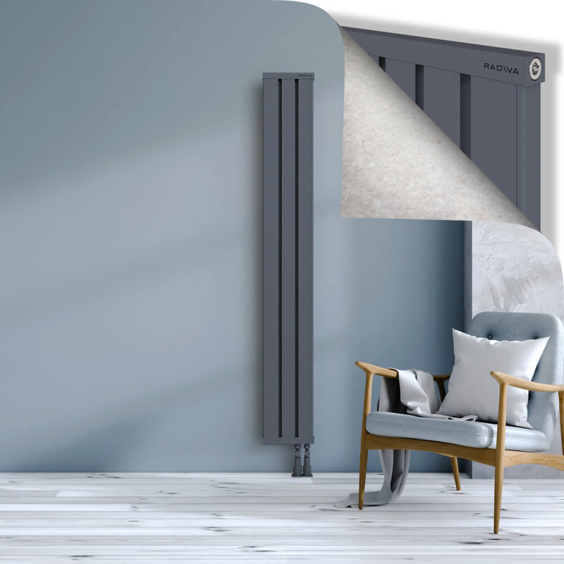OBI Dekoratif Alüminyum Radyatör 1800x244 Antrasit