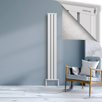 Radiva - Obi Dekoratif Alüminyum Radyatör 1800x244 Beyaz