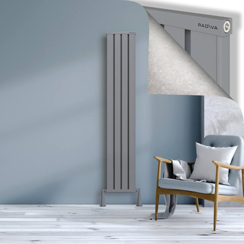 Radiva - Obi Dekoratif Alüminyum Radyatör 1800x324 Gri