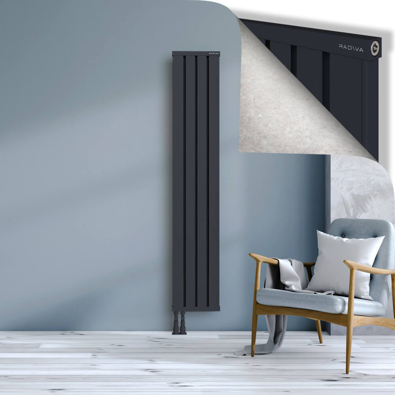 OBI Dekoratif Alüminyum Radyatör 1800x324 Koyu Antrasit