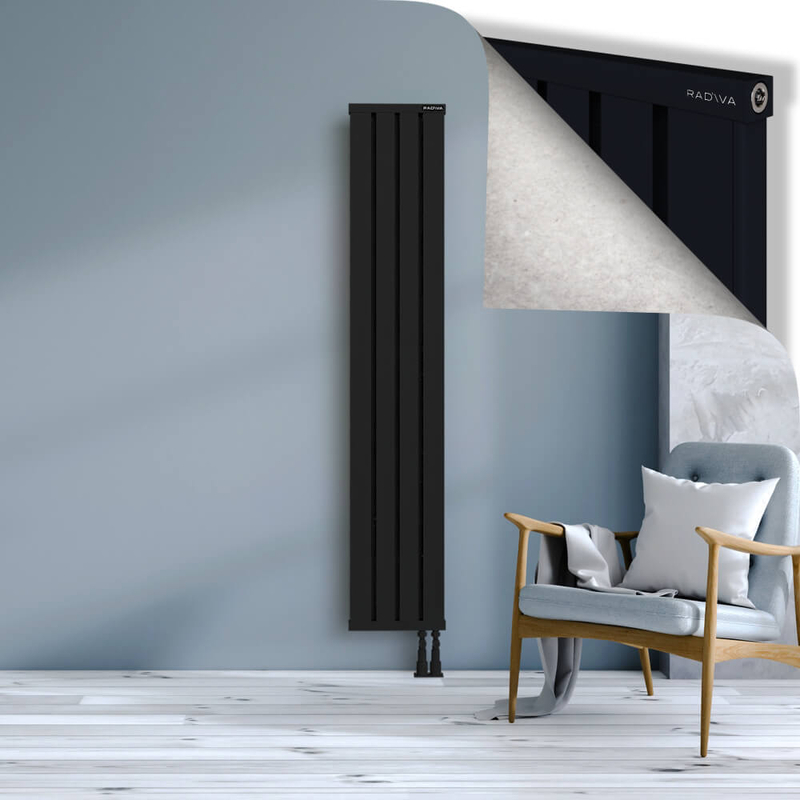 OBI Dekoratif Alüminyum Radyatör 1800x324 Siyah