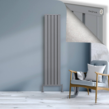 Radiva - Obi Dekoratif Alüminyum Radyatör 1800x404 Gri