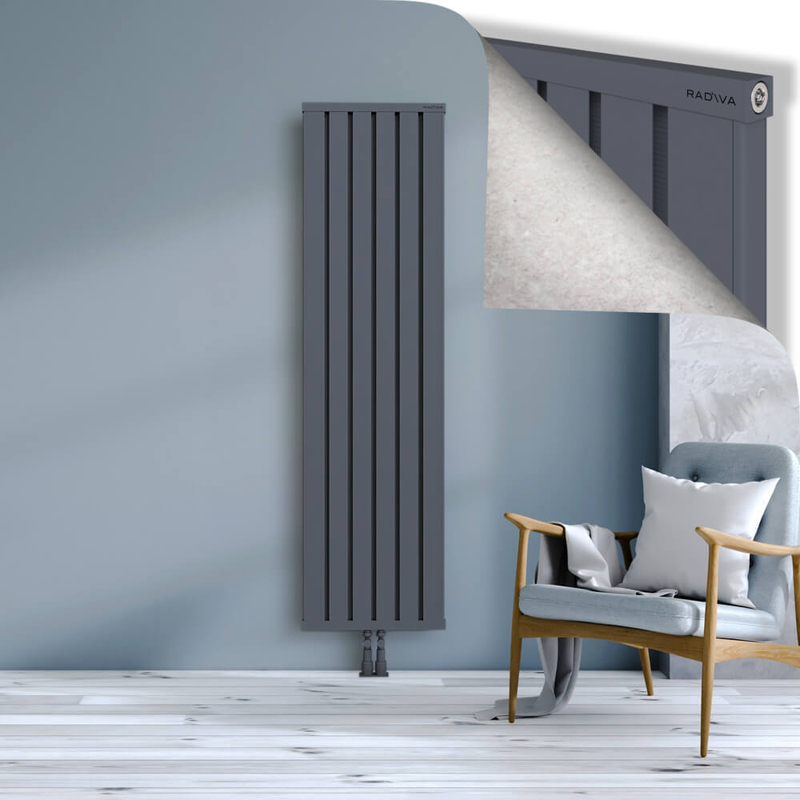 OBI Dekoratif Alüminyum Radyatör 1800x484 Antrasit