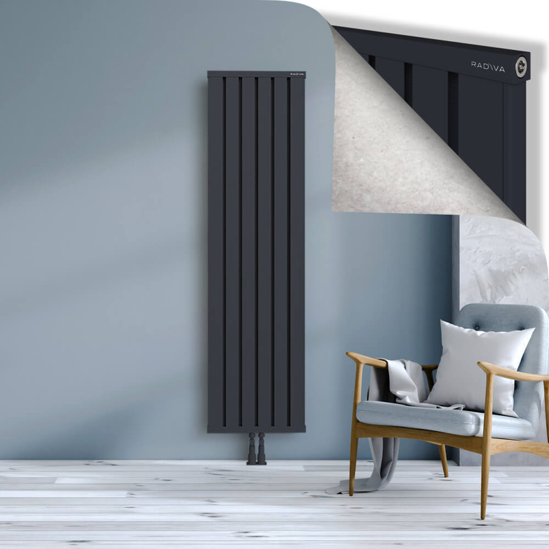 OBI Dekoratif Alüminyum Radyatör 1800x484 Koyu Antrasit