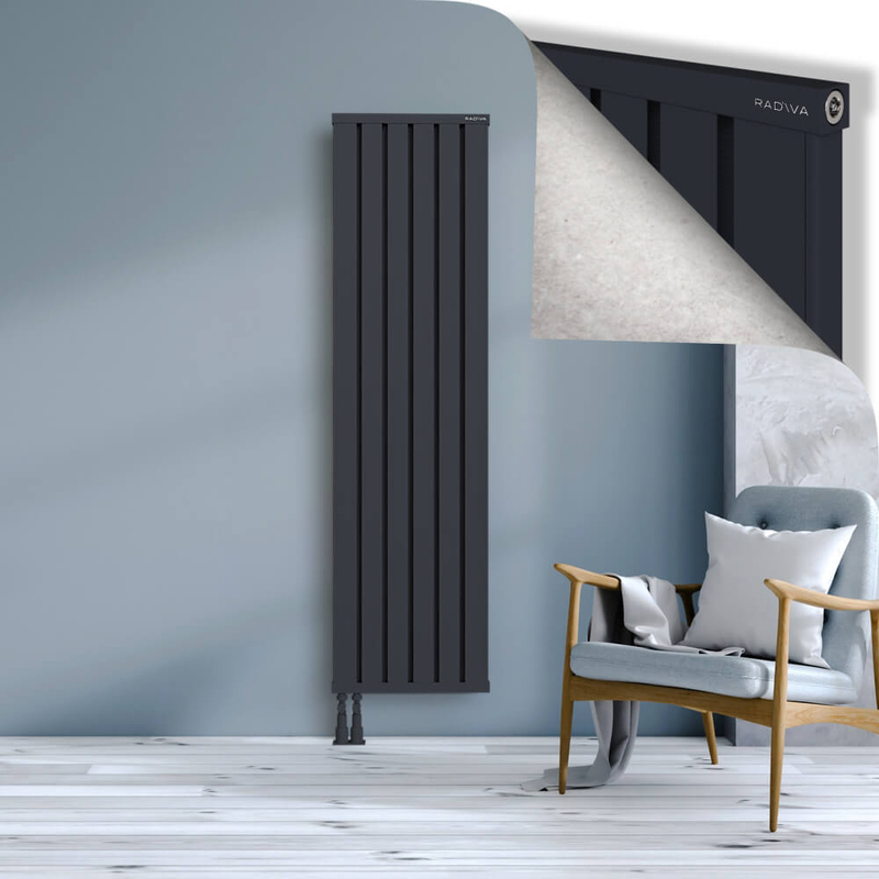 OBI Dekoratif Alüminyum Radyatör 1800x484 Koyu Antrasit