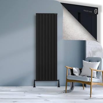 Radiva - Obi Dekoratif Alüminyum Radyatör 1800x564 Siyah