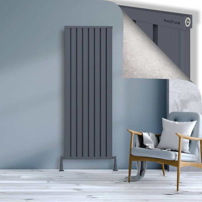 OBI Dekoratif Alüminyum Radyatör 1800x644 Antrasit