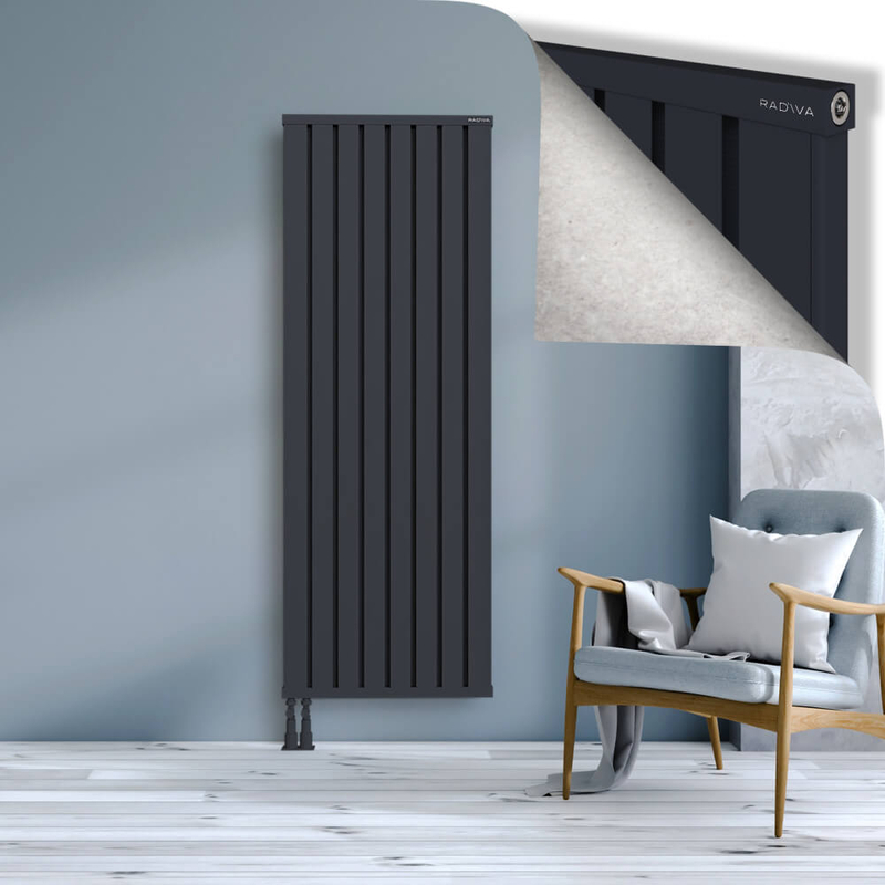 OBI Dekoratif Alüminyum Radyatör 1800x644 Koyu Antrasit