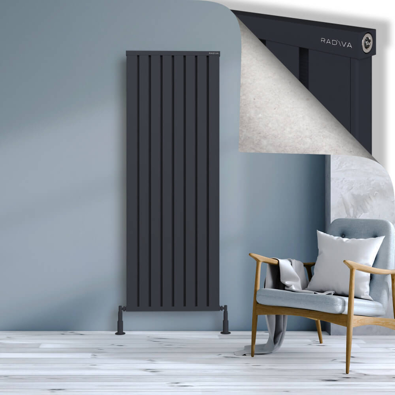 OBI Dekoratif Alüminyum Radyatör 1800x644 Koyu Antrasit