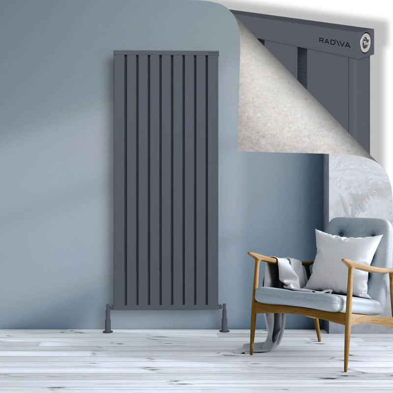OBI Dekoratif Alüminyum Radyatör 1800x724 Antrasit