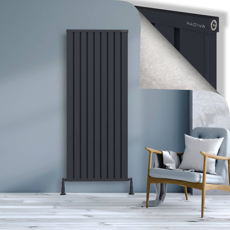OBI Dekoratif Alüminyum Radyatör 1800x724 Koyu Antrasit