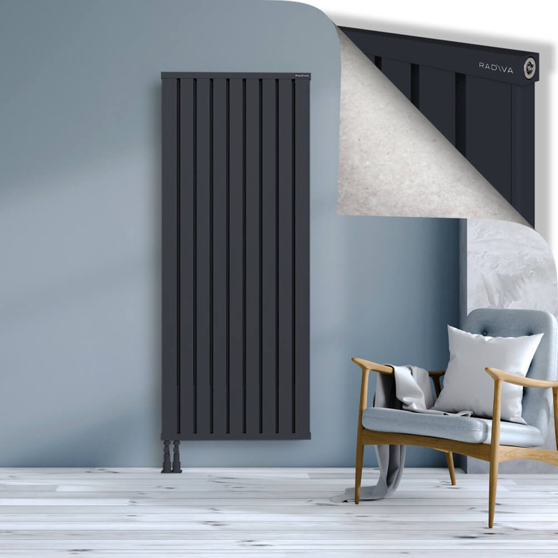 OBI Dekoratif Alüminyum Radyatör 1800x724 Koyu Antrasit
