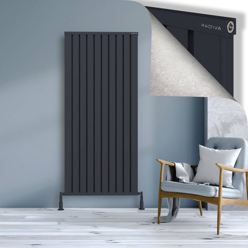 OBI Dekoratif Alüminyum Radyatör 1800x804 Koyu Antrasit