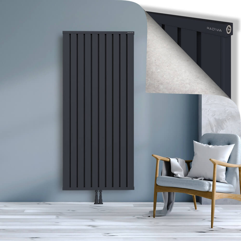 OBI Dekoratif Alüminyum Radyatör 1800x804 Koyu Antrasit