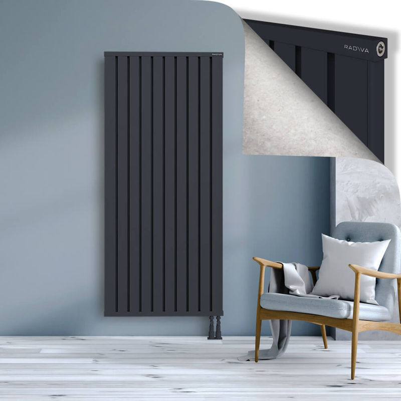 OBI Dekoratif Alüminyum Radyatör 1800x804 Koyu Antrasit