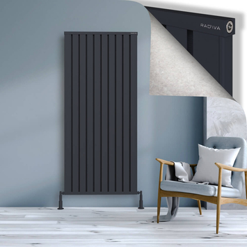 Radiva - Obi Dekoratif Alüminyum Radyatör 1800x804 Koyu Antrasit