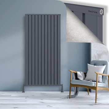 Radiva - Obi Dekoratif Alüminyum Radyatör 1800x884 Antrasit