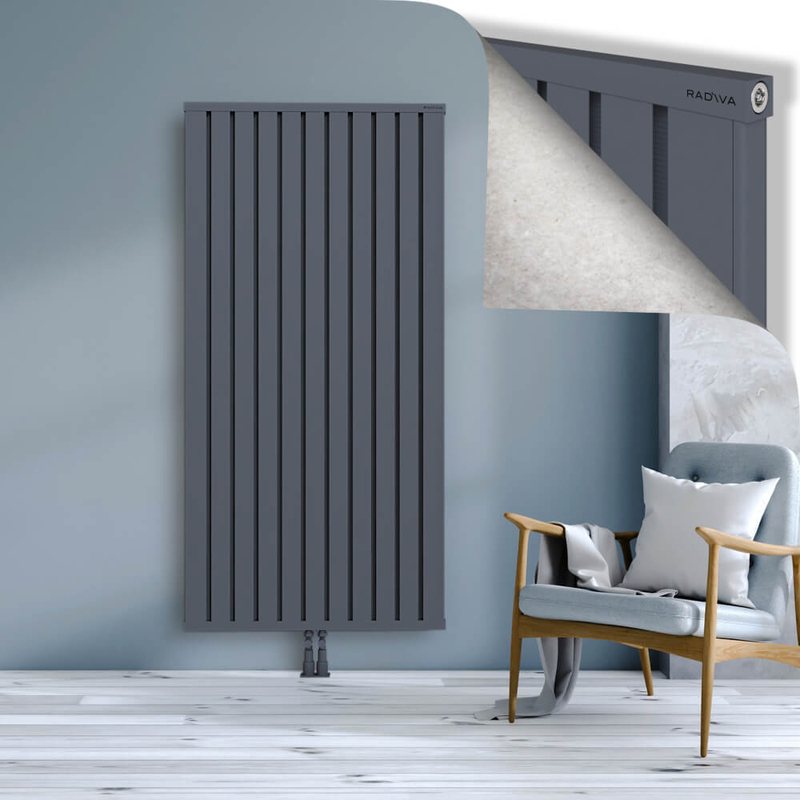 OBI Dekoratif Alüminyum Radyatör 1800x884 Antrasit