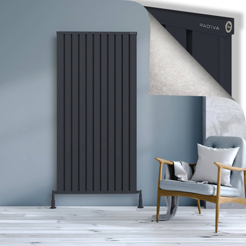 Radiva - Obi Dekoratif Alüminyum Radyatör 1800x884 Koyu Antrasit