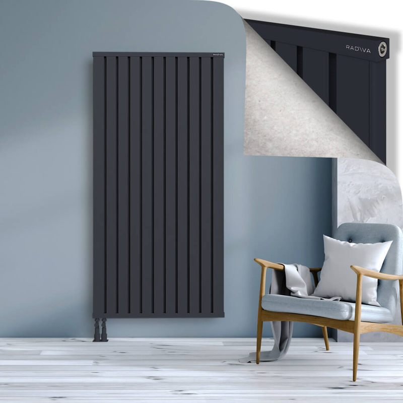 OBI Dekoratif Alüminyum Radyatör 1800x884 Koyu Antrasit