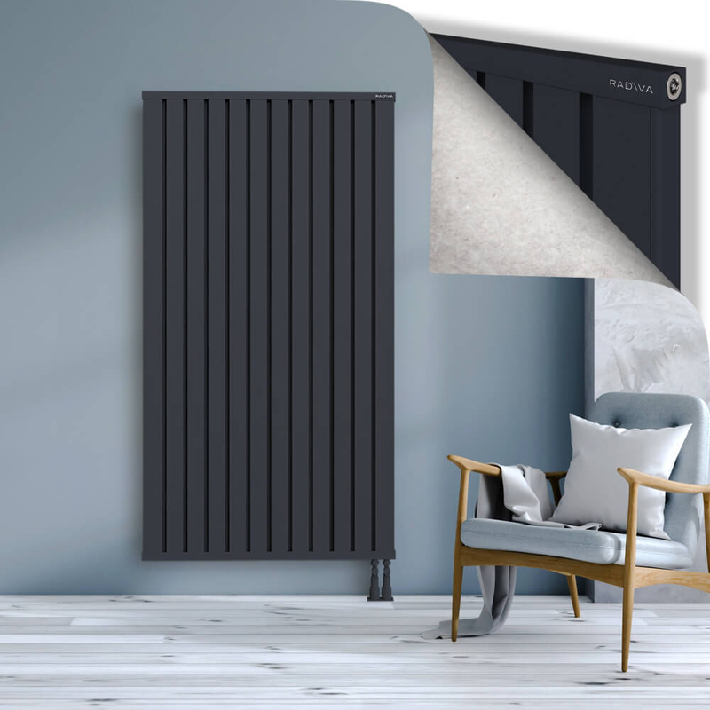 OBI Dekoratif Alüminyum Radyatör 1800x964 Koyu Antrasit