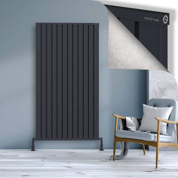 Radiva - Obi Dekoratif Alüminyum Radyatör 1800x964 Koyu Antrasit