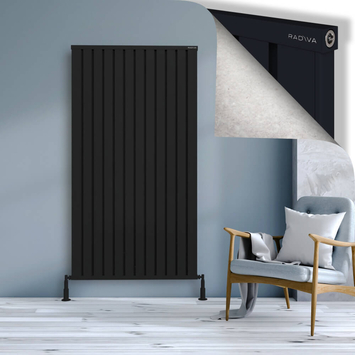 Radiva - Obi Dekoratif Alüminyum Radyatör 1800x964 Siyah