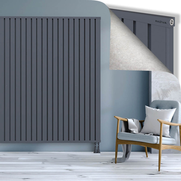 OBI Dekoratif Alüminyum Radyatör 1900x2404 Antrasit - Thumbnail