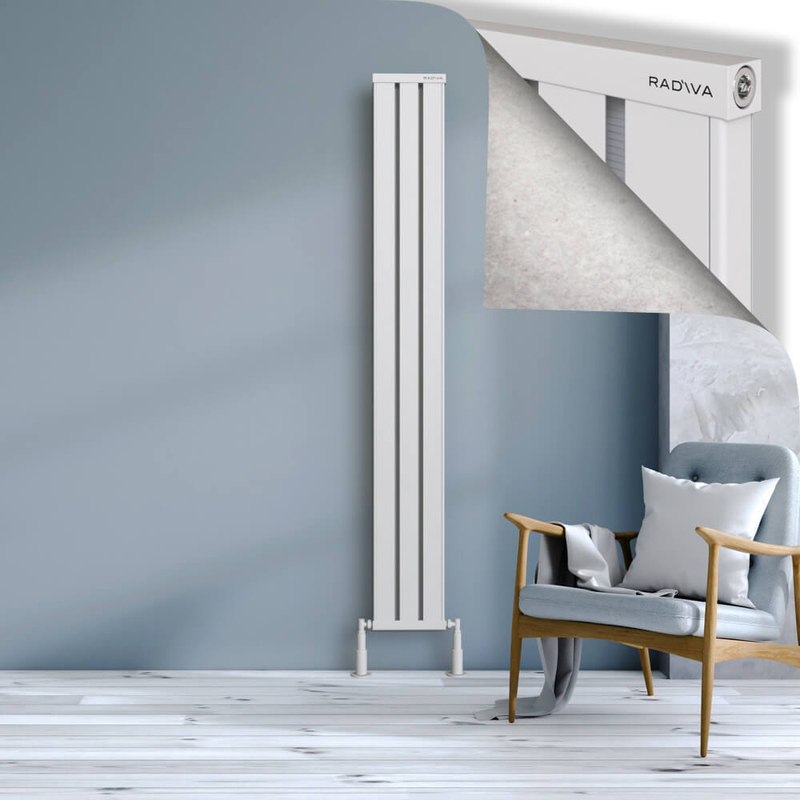 OBI Dekoratif Alüminyum Radyatör 1900x244 Beyaz