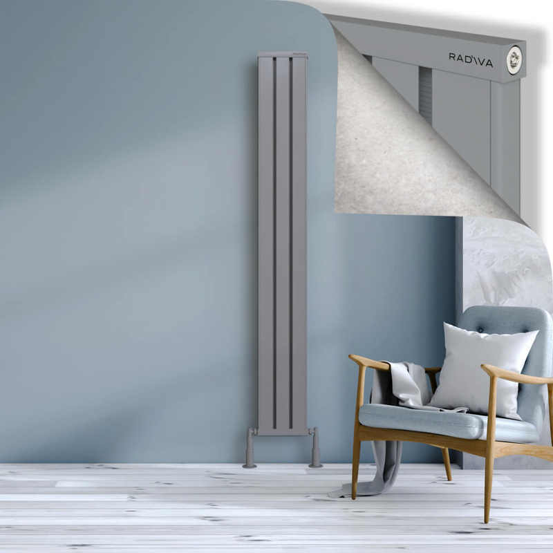 OBI Dekoratif Alüminyum Radyatör 1900x244 Gri