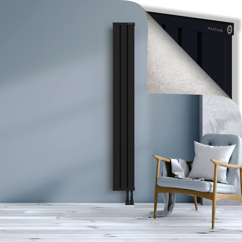OBI Dekoratif Alüminyum Radyatör 1900x244 Siyah