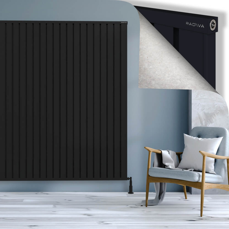 OBI Dekoratif Alüminyum Radyatör 1900x2564 Siyah