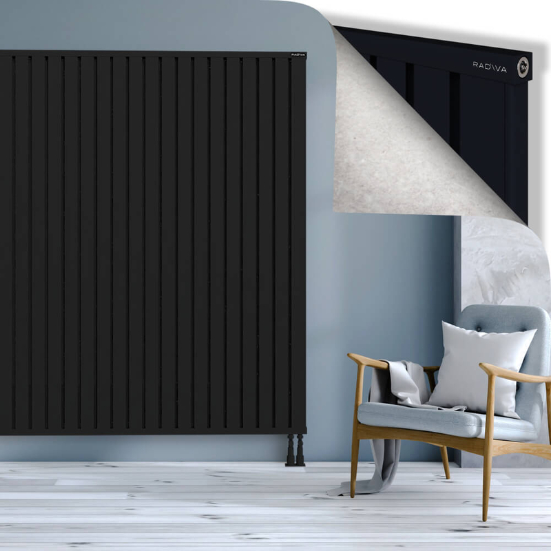 OBI Dekoratif Alüminyum Radyatör 1900x2564 Siyah