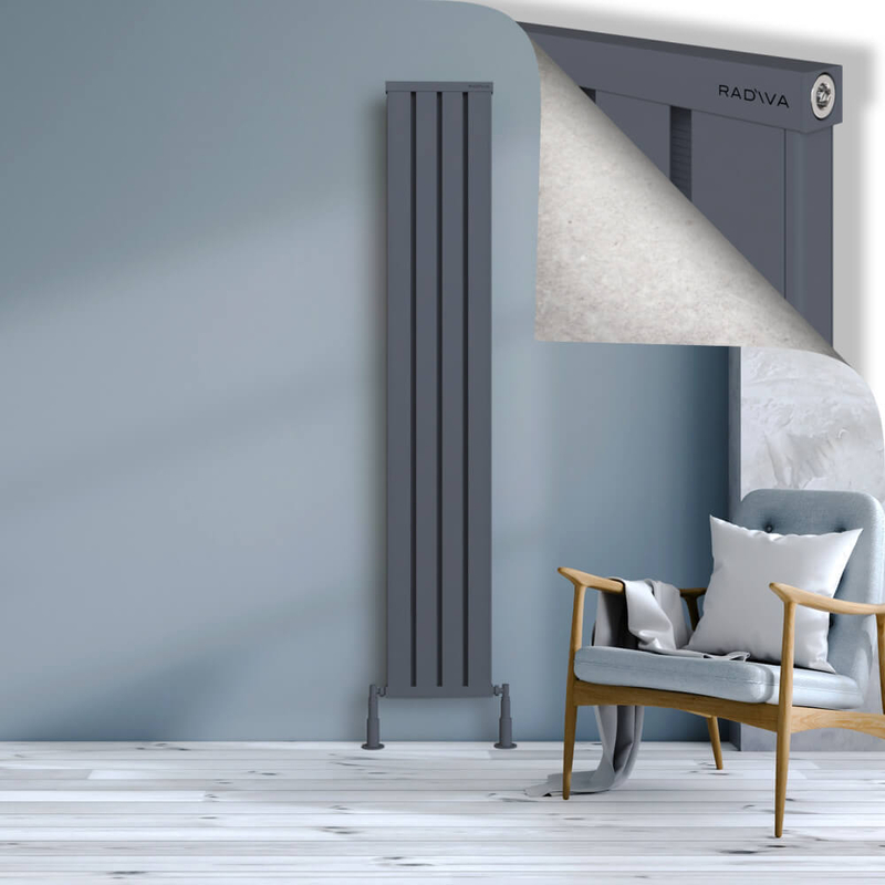 OBI Dekoratif Alüminyum Radyatör 1900x324 Antrasit