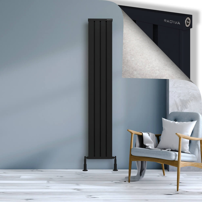 OBI Dekoratif Alüminyum Radyatör 1900x324 Siyah